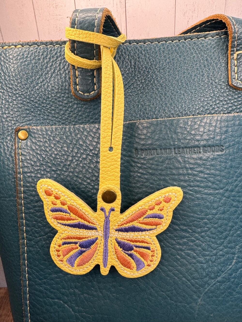 Portland Leather BUTTER BLISS Yellow Butterfly Charm Monarca Charm NEW FAST SHIP